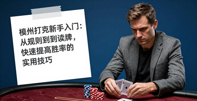 鸿运德州扑克新手入门：从规则到读牌，快速提高胜率的实用技巧