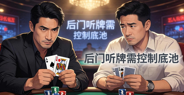 德州扑克后门听牌是什么意思，后门听牌值得追吗