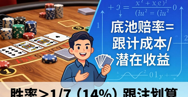 德州牌扑克概率计算，听牌胜率估算方法