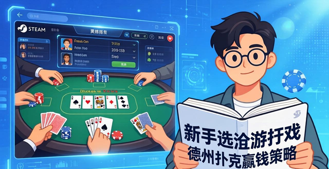 Steam德州扑克怎么玩 新手选游戏与赢钱技巧全攻略