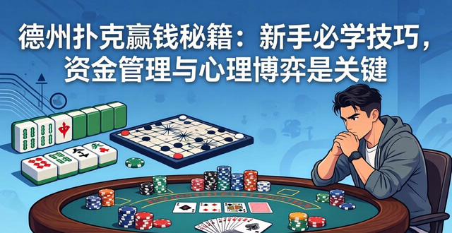 德州扑克赢钱秘籍：新手必学技巧，资金管理与心理博弈是关键
