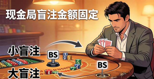 德州扑克盲注什么意思？大小盲注位置、金额区别详解