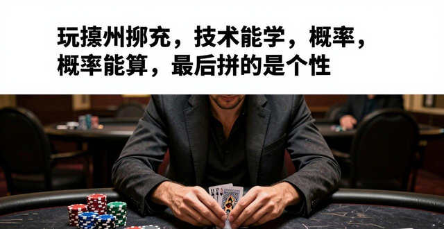 玩德州扑克，技术能学概率能算，最后拼的是个性