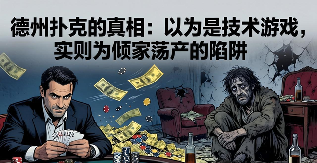 德州扑克du的真相：以为是技术游戏，实则为倾家荡产的陷阱