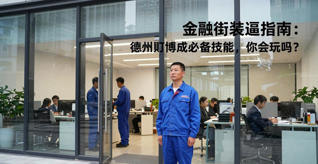 金融街装逼指南：德州扑克成必备技能，你会玩吗？