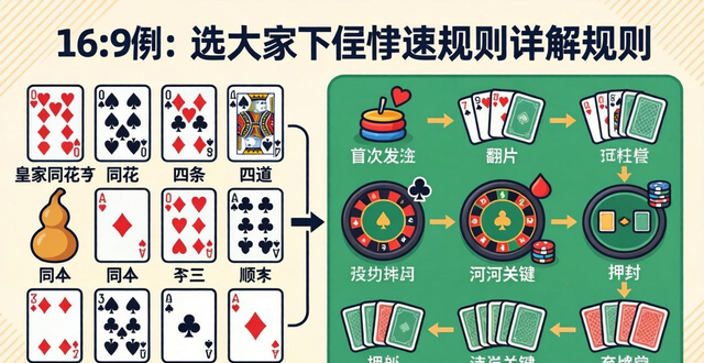 德州扑克规则详解：牌型大小顺序+下注流程，一图看懂新手入门
