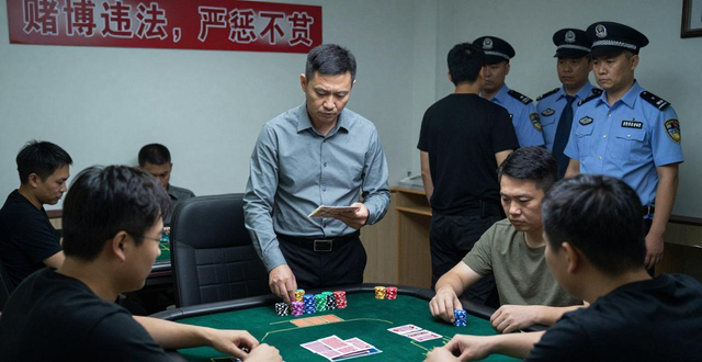 珠海严查棋牌室德州扑克，带钱玩就是赌博，不少人已中招