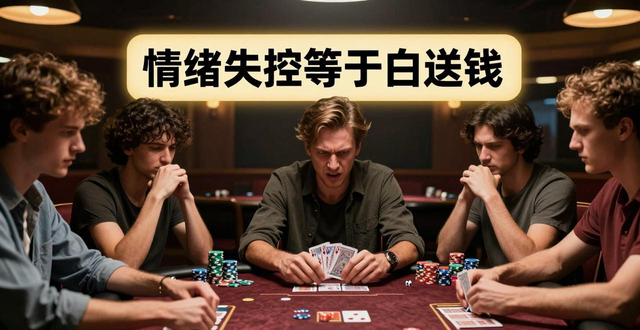 德州扑克爆粗口后果很严重？牌桌上情绪失控等于白送钱