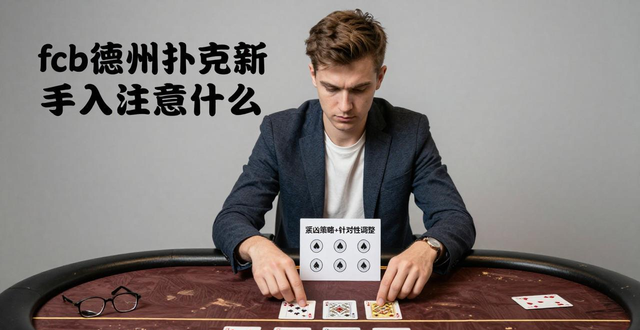 fcb德州扑克怎么玩才能赢 紧凶策略+针对性调整是盈利关键
