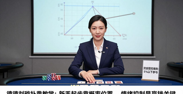 德州刘璇扑克教学：新手起步靠概率位置，情绪控制是赢钱关键