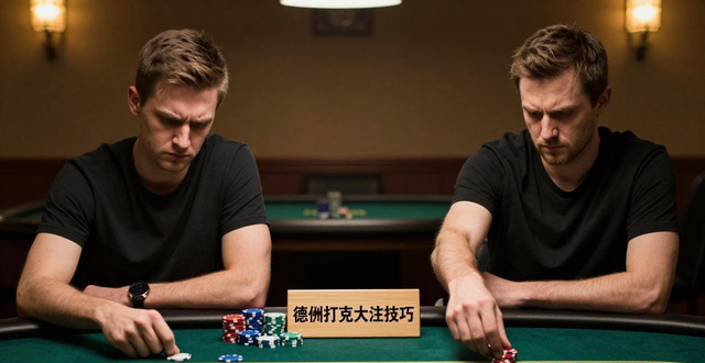 德州扑克大注技巧：什么时候该下大注诈唬，怎么应对对手的大注