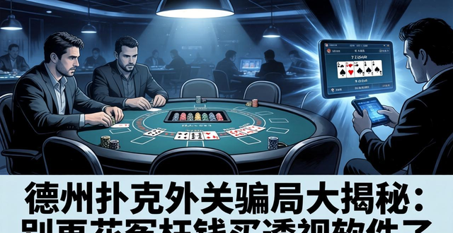 德州扑克外挂骗局大揭秘：别再花冤枉钱买透视软件了