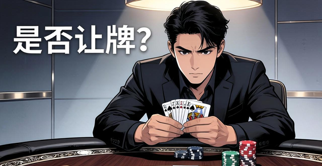 德州扑克什么时候让牌？掌握这几个关键时机，让牌技巧助你赢更多