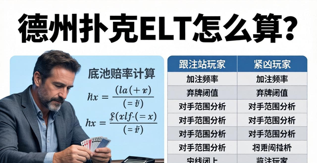 德州扑克ELT怎么算？新手必看期望价值计算与影响因素
