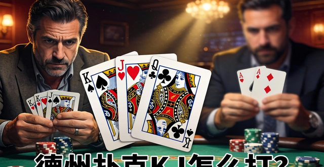 德州扑克KJ怎么打？学会这3招，别再输钱