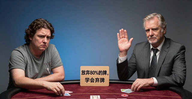 德州扑克新手怎么赢？放弃80%的牌，学会弃牌才是盈利关键