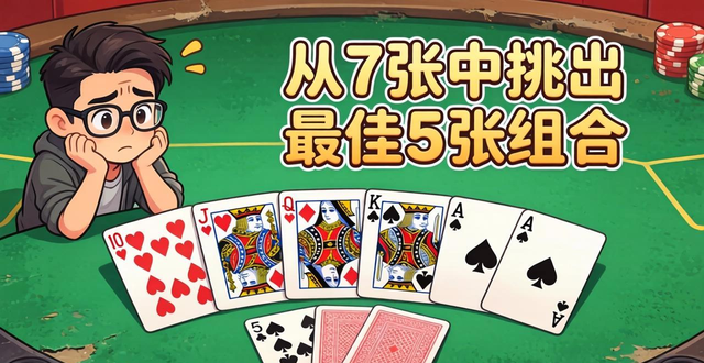 德州扑克是用手里牌配吗？教你从7张中挑出最佳5张组合