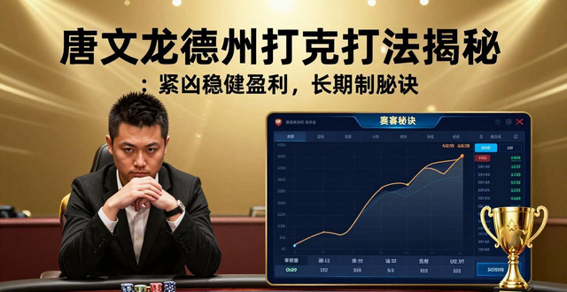 唐文龙德州扑克打法揭秘：紧凶稳健盈利，长期制胜秘诀
