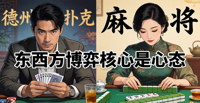 德州扑克怎么赢钱？麻将技术提高最快方法，东西方博弈的核心都是心态
