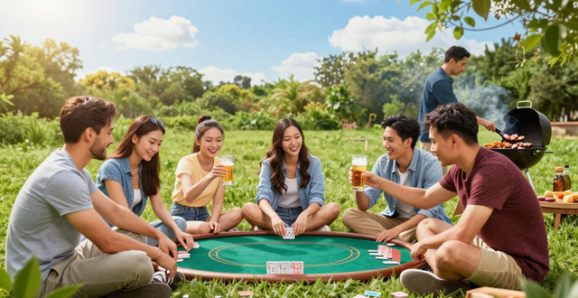 户外德州扑克装备清单 草地玩牌技巧与室内区别