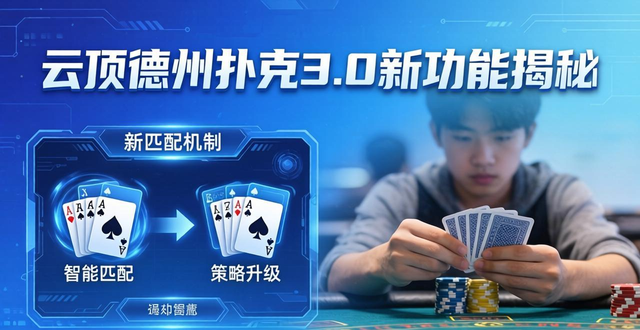云顶德州扑克3.0新功能揭秘，匹配机制大改怎么玩