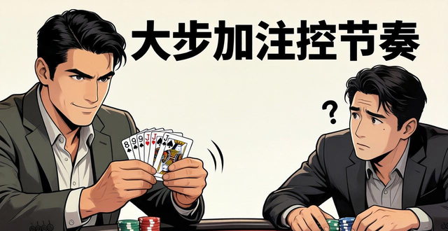 德州扑克stride打法：大步加注控节奏，逼对手犯错