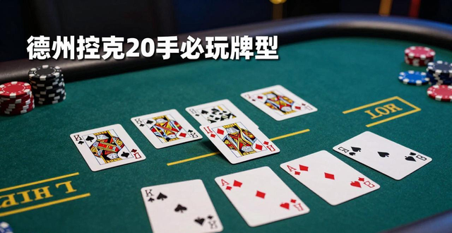 德州扑克20手必玩牌型 新手起手牌选择指南