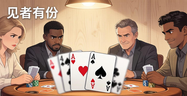 德州扑克AOF规则怎么玩？公共牌有A和4就能平分底池
