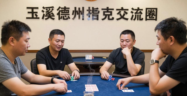 玉溪德州扑克在哪玩？本地玩家圈子氛围与组局渠道详解