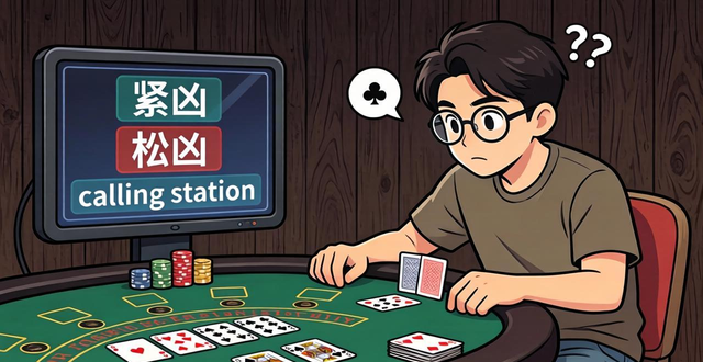 德州扑克新手必知行话 紧凶松凶calling station什么意思