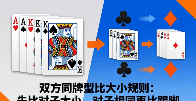 德州扑克最大牌排名图解，双方同牌型比大小规则