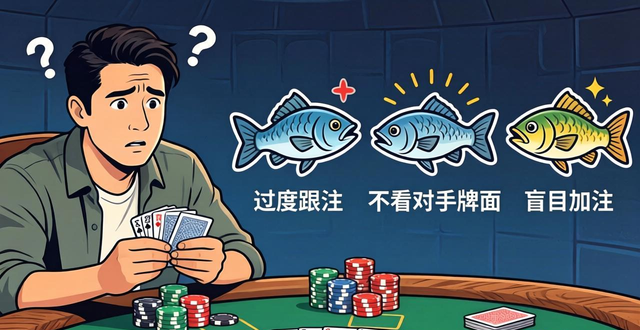 鱼扑克是什么意思？德州扑克新手怎么避免当鱼