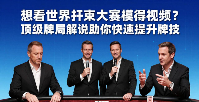 想看世界扑克大赛德州视频?顶级牌局解说助你快速提升牌技 想看世界扑克大赛德州视频?顶级牌局解说助你快速提升牌技