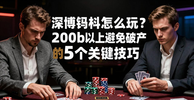 深筹码怎么玩?200bb以上避免破产的5个关键技巧 深筹码怎么玩?200bb以上避免破产的5个关键技巧