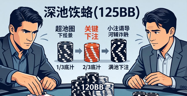 德州扑克筹码125BB是深筹还是短码 深筹码玩法策略