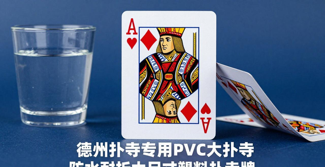 德州扑克专用PVC大扑克 防水耐折大尺寸塑料扑克牌
