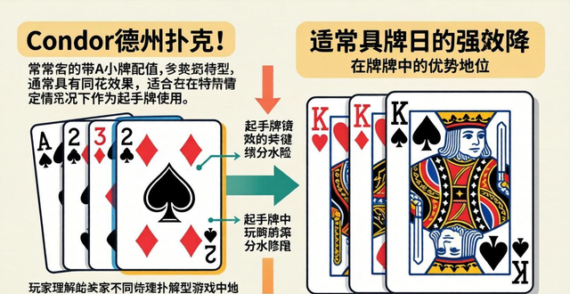 Condor德州扑克玩法规则详解 与普通德州的最大区别 Condor德州扑克玩法规则详解 与普通德州的最大区别