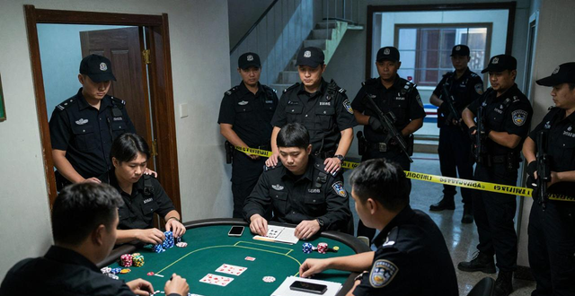 居民楼里开德州扑克赌场？警方揭秘如何一窝端
