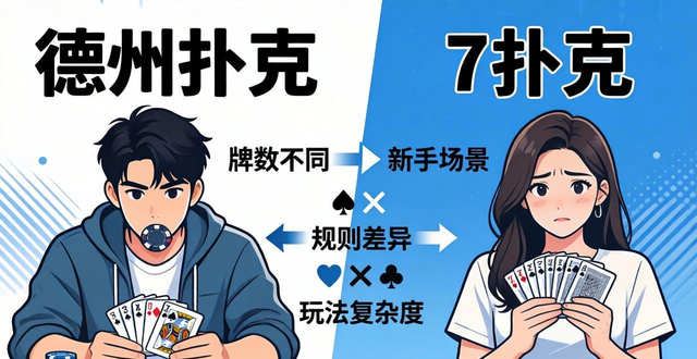 德州扑克与7扑克哪个更适合新手？两种玩法核心差异与盈利潜力对比