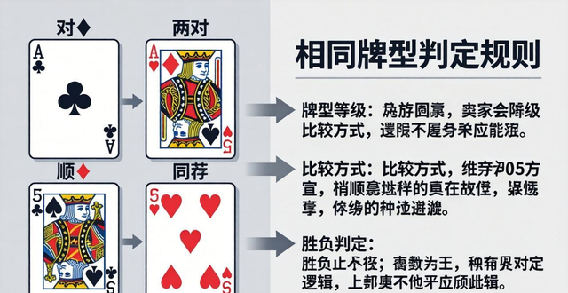 德州扑克相同牌型怎么算输赢？对子、两对比大小规则