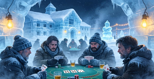 冰雕德州扑克怎么保暖?零下30度玩牌的真实体验,冰雪节上的极地生存攻略 冰雕德州扑克怎么保暖?零下30度玩牌的真实体验,冰雪节上的极地生存攻略