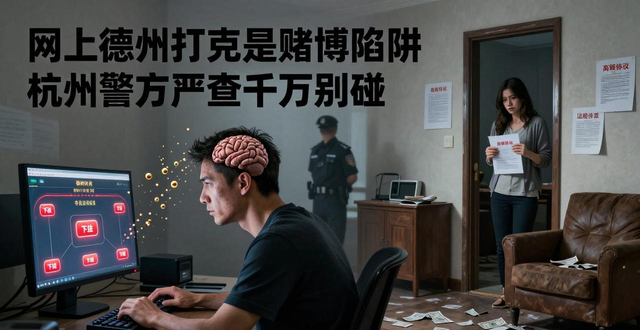 网上德州扑克是赌博陷阱 杭州警方严查千万别碰