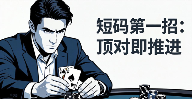 德州扑克改短码怎么玩？3招让翻牌前就赢