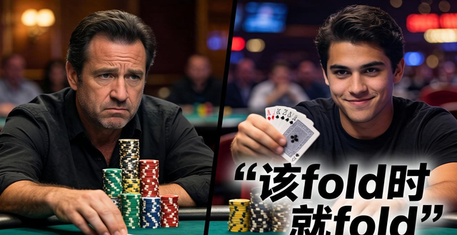德州扑克弃牌技巧：该fold时就fold，别等输光才后悔