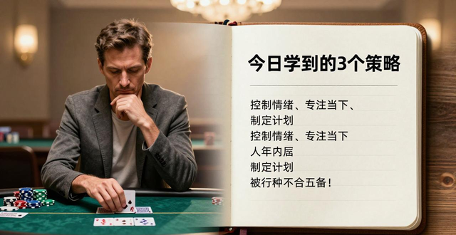 打牌别上头！用德州扑克思维管理情绪防抑郁