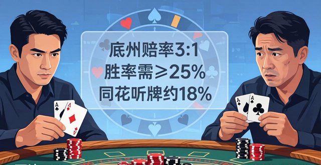 德州扑克听牌怎么玩?学会算赔率胜率轻松盈利 德州扑克听牌怎么玩?学会算赔率胜率轻松盈利