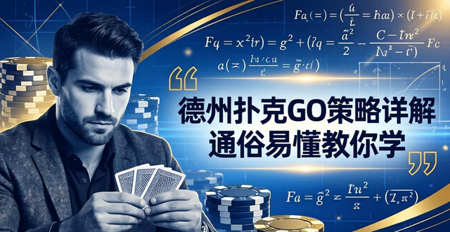 德州扑克GTO策略详解 通俗易懂教你学