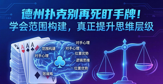 德州扑克别再死盯手牌！学会范围构建，真正提升思维层级