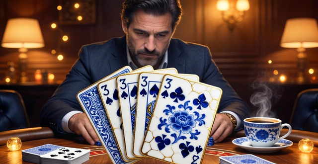 德州扑克玩家实测青花瓷扑克 手感耐用颜值全解析