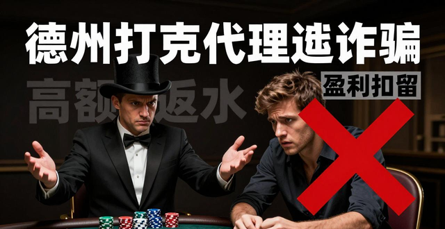 代理德州扑克风险大 找代理小心被骗